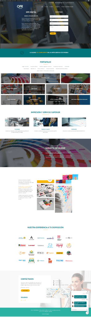 diseño web OPR